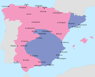 Situación de la Guerra Civil Española en 1938