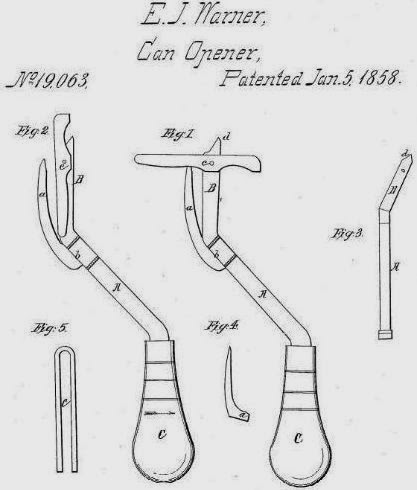 Diseño de la patente de Ezra Warner