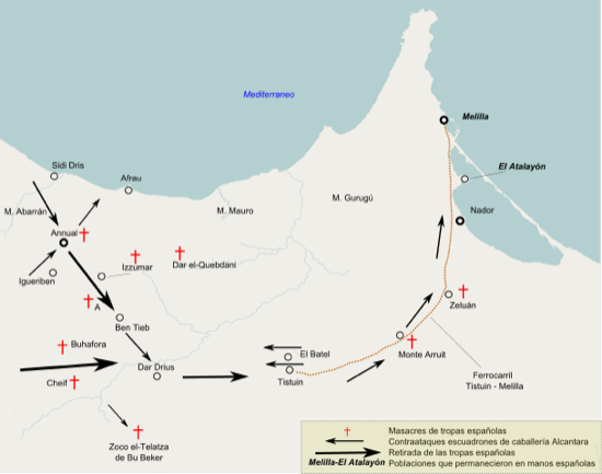 Posiciones españolas en el norte de África