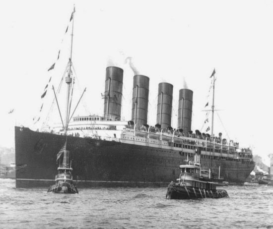 RMS Lusitania, en 1907