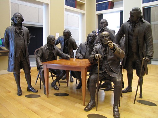 Benjamin Franklin en el National Constitution Center de Philadelphia