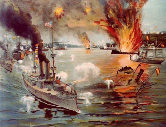 Batalla naval de Cavite, Filipinas, 1 de mayo de 1898