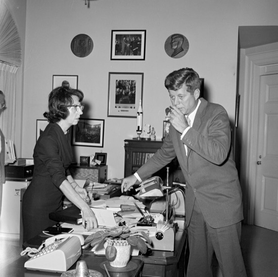 JFK y Evelyn Lincoln