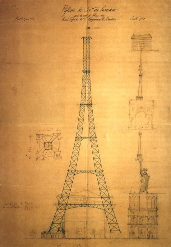 Boceto de la torre Eiffel