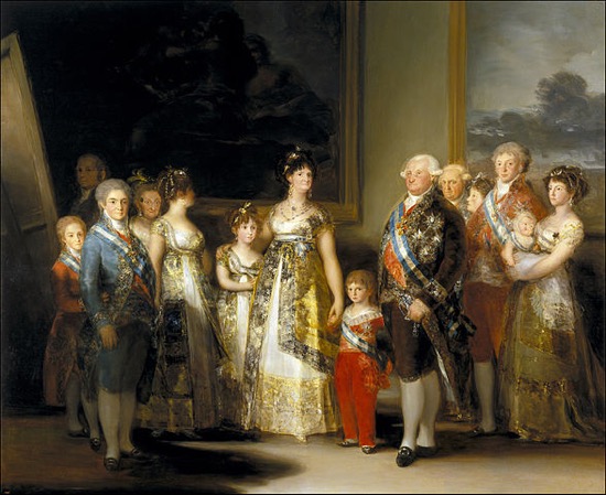 La familia de Carlos IV, por Goya