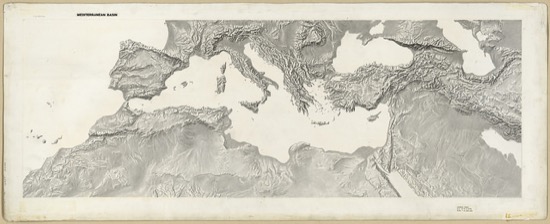 Mapa del Mediterráneo (1950)