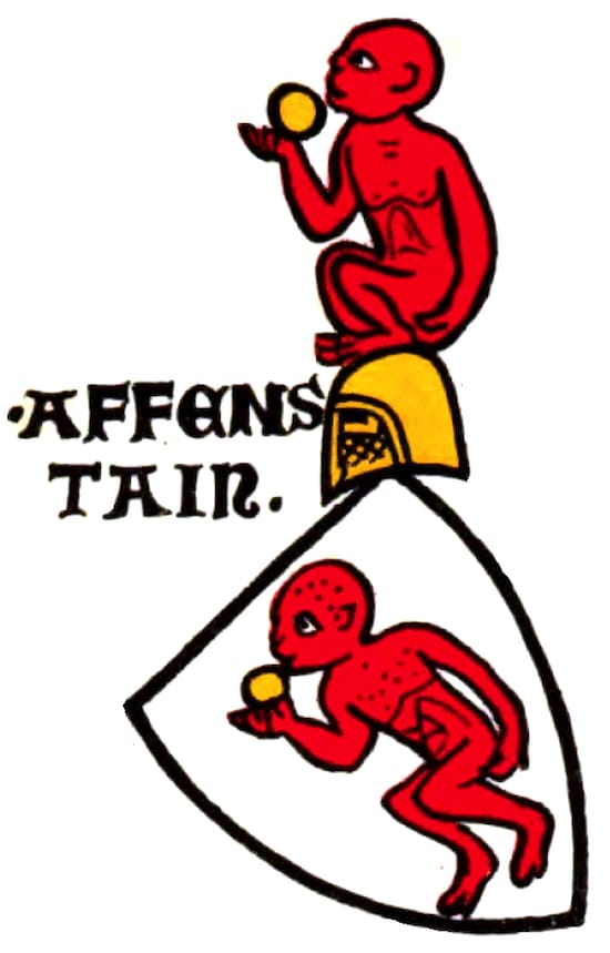 Escudo de armas de una rama de los Affenstein