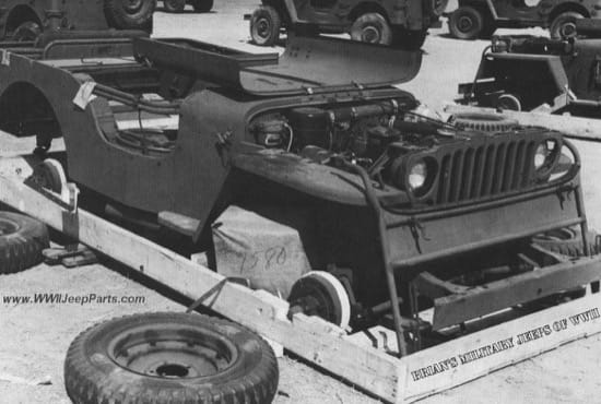 El sorprendente empaquetado y transporte de los Jeeps en la Segunda Guerra Mundial