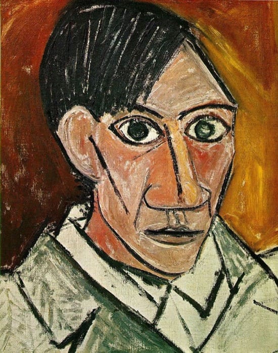 Autorretrato de Picasso en 1907, con 25 años