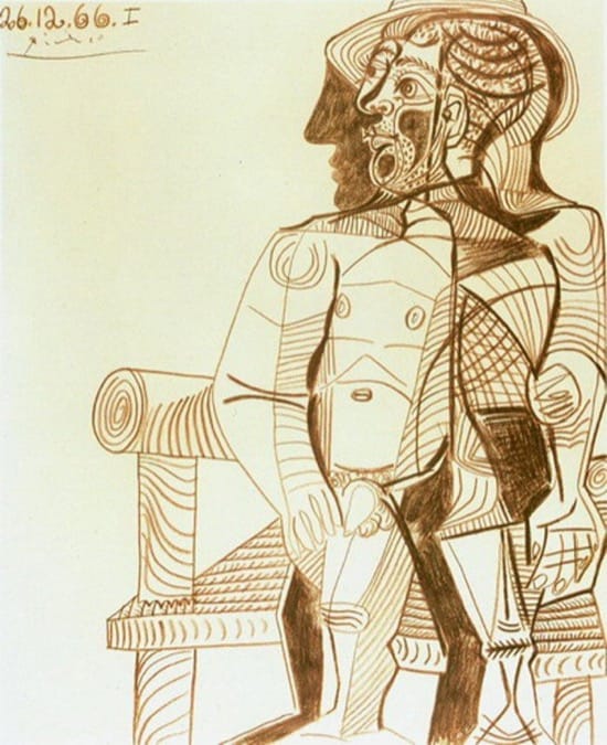 Autorretrato de Picasso en 1966, con 85 años