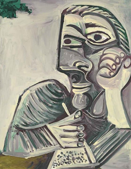 Autorretrato de Picasso en 1971, con 89 años