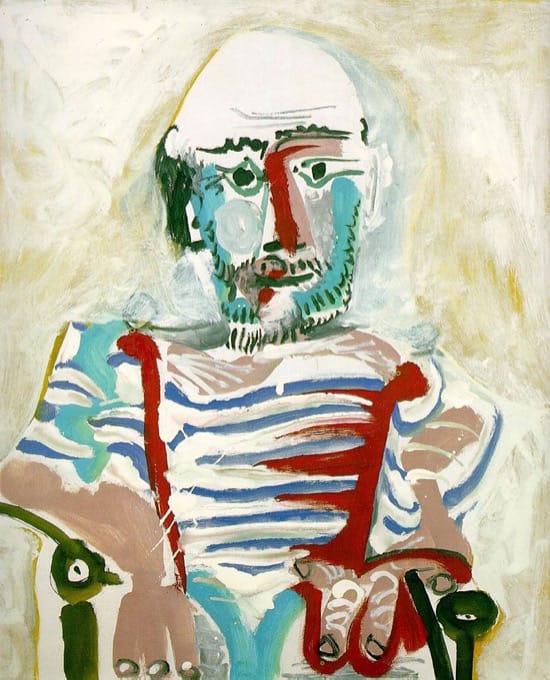 Autorretrato de Picasso en 1965, con 83 años
