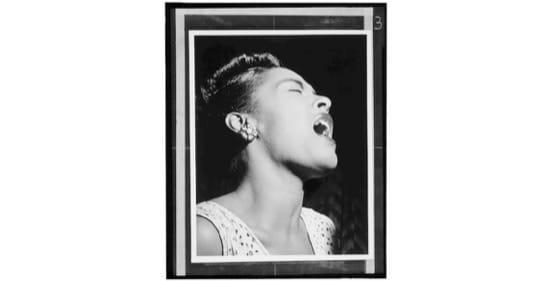 Retrato de Billie Holiday. 1947. Foto de William P. Gottlieb