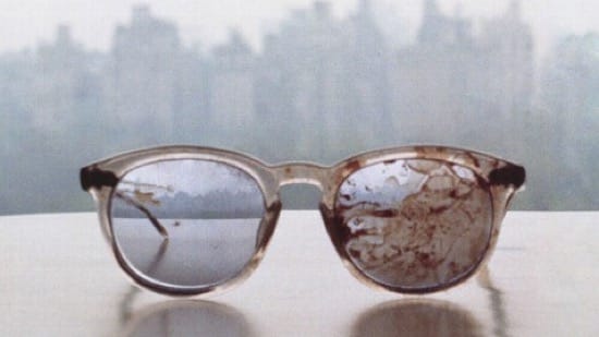 Las gafas de Lennon cuando murió