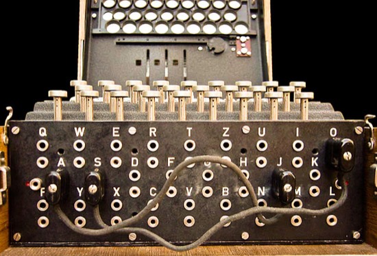 Clavijero de una máquina Enigma