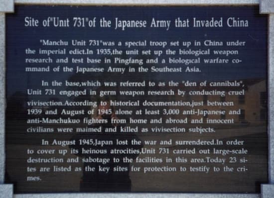 Los crueles experimentos del Escuadrón 731 japonés