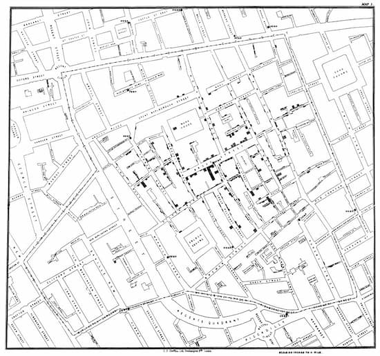 El mapa de John Snow contra el cólera