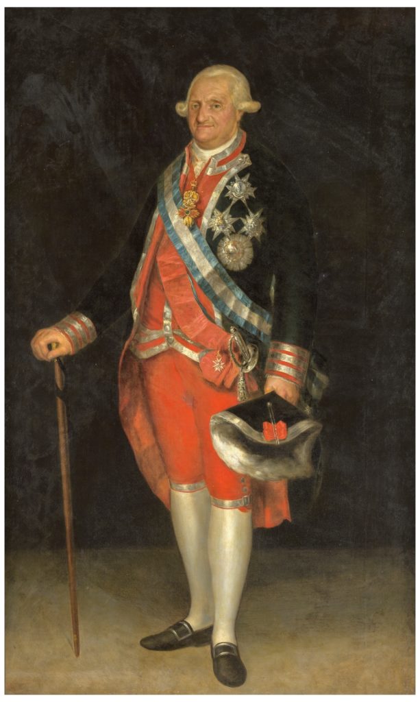 Carlos IV en uniforme de coronel de la Guardia de Corps